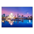 thumbnail image 1 of Elephant Stock Downtown Cleveland Reflection Wall Art - Horizontal Canvas Wall Art - Living Room Wall Decor - Places Canvas - Blue And White Decor - 51" x 34", 1 of 4