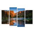 thumbnail image 1 of Elephant Stock Dream Lake Landscape Wall Art - Horizontal Multi Panel Canvas - Living Room Wall Decor - Nature Multi Panel - Blue And Orange Decor - 75" x 48", 1 of 4