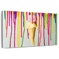 thumbnail image 1 of Elephant Stock Dripping Ice Cream Wall Art - Horizontal Canvas Wall Art - Dining Room Wall Decor - Food And Drink Canvas - Red And Green Decor - 45" x 30", 1 of 8