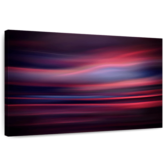 Elephant Stock Dusk Iii Wall Art - Horizontal Canvas Wall Art - Living Room Wall Decor - Abstract Canvas - Black And Brown Decor By Ursula Abresch - 12" x 8"