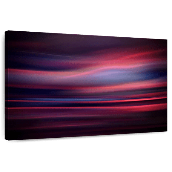 Elephant Stock Dusk Iii Wall Art - Horizontal Canvas Wall Art - Living Room Wall Decor - Abstract Canvas - Black And Brown Decor By Ursula Abresch - 48" x 32"