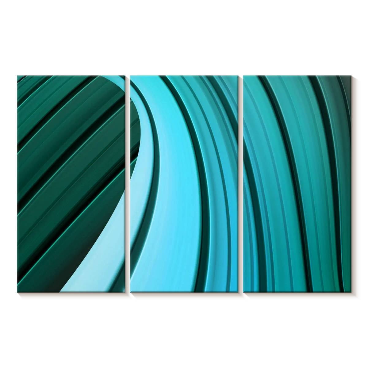 Elephant Stock Dynamic Blue Wall Art - Horizontal Multi Panel Canvas ...