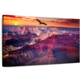 thumbnail image 1 of Elephant Stock Eagle Over Grand Canyon Wall Art - Horizontal Canvas Wall Art - Living Room Wall Decor - Nature Canvas - Orange And Beige Decor - 24" x 16", 1 of 8