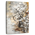 thumbnail image 1 of Elephant Stock Earth Melodies Wall Art - Vertical Canvas Wall Art - Living Room Wall Decor - Abstract Canvas - White And Gray Decor By Mara Galvao - 16" x 24", 1 of 8