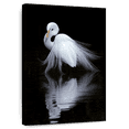thumbnail image 1 of Elephant Stock Egret Bird Watching Wall Art - Vertical Canvas Wall Art - Living Room Wall Decor - Animal Canvas - Black And White Decor By Ben Li - 26" x 39", 1 of 8