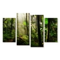 thumbnail image 1 of Elephant Stock El Yunque National Forest Wall Art - Horizontal Multi Panel Canvas - Living Room Wall Decor - Nature Multi Panel - Beige And Green Decor - 24" x 14", 1 of 4