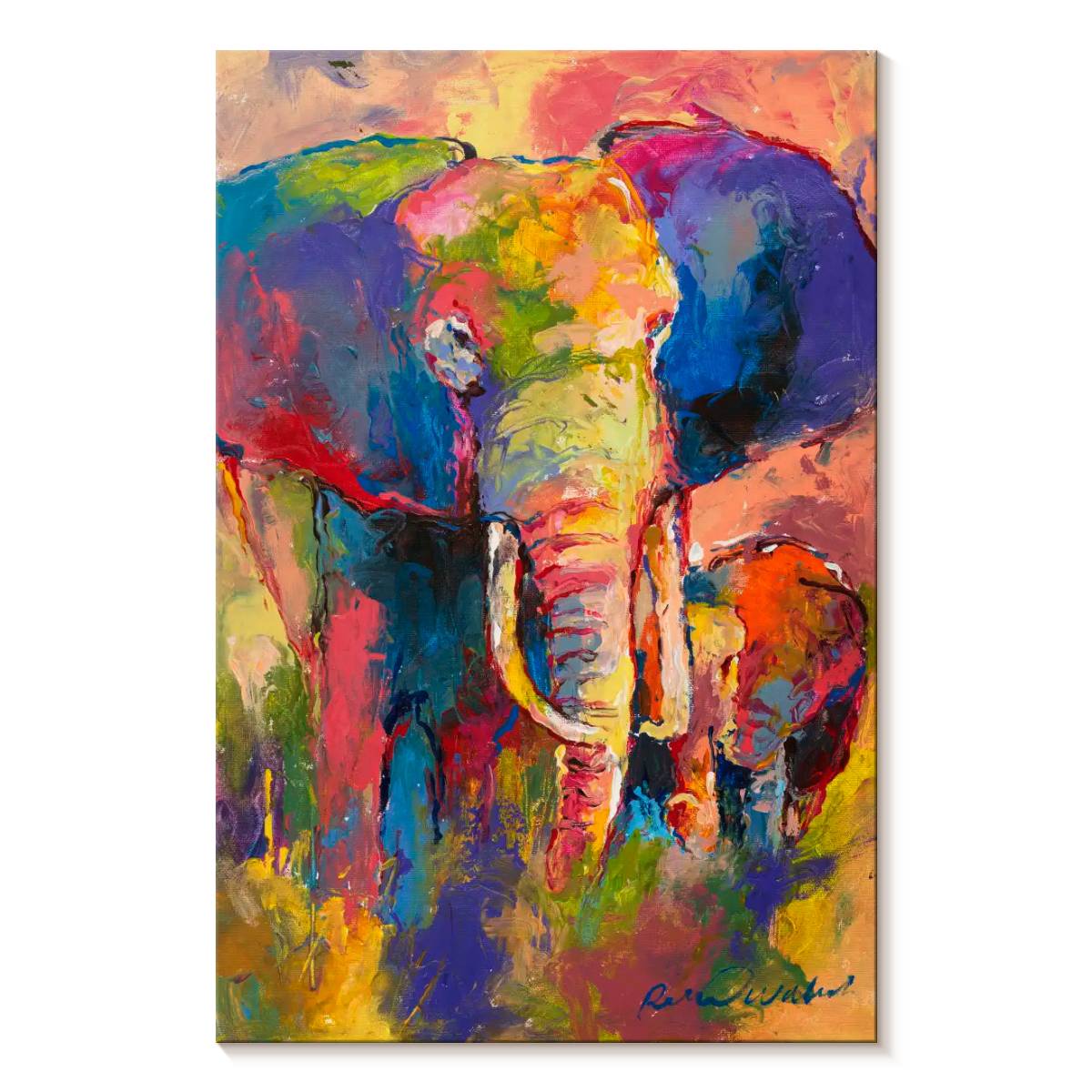 Elephant Stock Elephant I Wall Art - Vertical Canvas Wall Art - Living ...