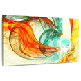 thumbnail image 1 of Elephant Stock Energy Dynamic Abstract Wall Art - Horizontal Canvas Wall Art - Living Room Wall Decor - Abstract Canvas - Orange And Turquoise Decor - 12" x 8", 1 of 8