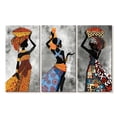 thumbnail image 1 of Elephant Stock Ethnic African Woman Wall Art - Horizontal Multi Panel Canvas - Living Room Wall Decor - People Multi Panel - Gray And Black Decor - 33" x 20", 1 of 4