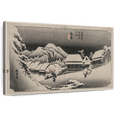 thumbnail image 1 of Elephant Stock Evening Snow At Kambara Wall Art - Horizontal Canvas Wall Art - Living Room Wall Decor - Nature Canvas - Gray And Black Decor By Utagawa Hiroshige - 12" x 8", 1 of 6