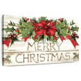 thumbnail image 1 of Elephant Stock Evergreen Christmas I Wall Art - Horizontal Canvas Wall Art - Living Room Wall Decor - Holiday Canvas - Brown And Beige Decor By Susan Winget - 48" x 32", 1 of 8