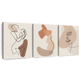 thumbnail image 1 of Elephant Stock Her Face And Body Wall Art - Horizontal Multi Panel Canvas - Living Room Wall Decor - People Multi Panel - Beige And Brown Decor - 32" x 15", 1 of 8