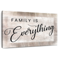 thumbnail image 1 of Elephant Stock Family Is Everything Quote Wall Art - Horizontal Canvas Wall Art - Living Room Wall Decor - Inspirational And Typography Canvas - Gray And Black Decor - 39" x 26", 1 of 8