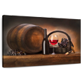 thumbnail image 1 of Elephant Stock Fancy Red Wine Tasting Wall Art - Horizontal Canvas Wall Art - Dining Room Wall Decor - Food And Drink Canvas - Brown And Gray Decor - 51" x 34", 1 of 8
