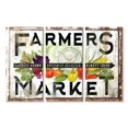 thumbnail image 1 of Elephant Stock Farmers Market Wall Sign Wall Art - Horizontal Multi Panel Canvas - Kitchen Wall Decor - Wall Signs Multi Panel - Black And White Decor - 23" x 14", 1 of 4