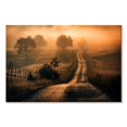 thumbnail image 1 of Elephant Stock Field Of Fog Wall Art - Horizontal Canvas Wall Art - Living Room Wall Decor - Nature Canvas - Brown And Black Decor - 24" x 16", 1 of 4