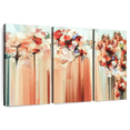 thumbnail image 1 of Elephant Stock Floral Abstract Wall Art - Horizontal Multi Panel Canvas - Living Room Wall Decor - Abstract Multi Panel - Orange And Red Decor - 74" x 48", 1 of 8