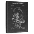 thumbnail image 1 of Elephant Stock Football Helmet Bw Patent Wall Art - Vertical Canvas Wall Art - Living Room Wall Decor - Patent Canvas - White And Black Decor - 8" x 12", 1 of 8