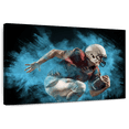 thumbnail image 1 of Elephant Stock Football Player In Action Wall Art - Horizontal Canvas Wall Art - Living Room Wall Decor - Photography Sports Canvas - Black And Gray Decor - 12" x 8", 1 of 8