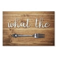 thumbnail image 1 of Elephant Stock What The Fork Wall Art - Horizontal Canvas Wall Art - Dining Room Wall Decor - Hobbies And Lifestyle Canvas - Brown And Silver Decor - 24" x 16", 1 of 4