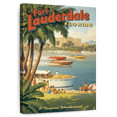 thumbnail image 1 of Elephant Stock Fort Lauderdale Florida Wall Art - Vertical Canvas Wall Art - Bedroom Wall Decor - Beach Canvas - Blue And Green Decor By Kerne Erickson - 32" x 48", 1 of 8