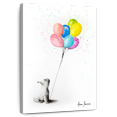 thumbnail image 1 of Elephant Stock The French Bulldog And The Balloons Wall Art - Vertical Canvas Wall Art - Living Room Wall Decor - Animal Canvas - Pink And Blue Decor By Ashvin Harrison - 30" x 45", 1 of 8
