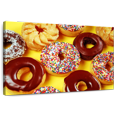 thumbnail image 1 of Elephant Stock Fresh Doughnuts Wall Art - Horizontal Canvas Wall Art - Dining Room Wall Decor - Food And Drink Canvas - Gold And Brown Decor - 48" x 32", 1 of 8