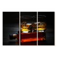thumbnail image 1 of Elephant Stock Full Whiskey Bottle Wall Art - Horizontal Multi Panel Canvas - Living Room Wall Decor - Food And Drink Multi Panel - Black And Orange Decor - 38" x 24", 1 of 4