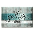 thumbnail image 1 of Elephant Stock Gather Together Grunge Typography Wall Art - Horizontal Canvas Wall Art - Living Room Wall Decor - Wall Signs Canvas - Gray And Teal Decor - 48" x 32", 1 of 4