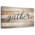 thumbnail image 1 of Elephant Stock Gather Typography I Wall Sign Wall Art - Horizontal Canvas Wall Art - Hallway Wall Decor - Wall Signs Canvas - Brown And Beige Decor - 24" x 16", 1 of 8