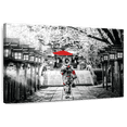 thumbnail image 1 of Elephant Stock Geisha Pop Wall Art - Horizontal Canvas Wall Art - Living Room Wall Decor - Places Canvas - Red And Gray Decor - 36" x 24", 1 of 8