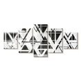 thumbnail image 1 of Elephant Stock Geometric Abstract Triangles Wall Art - Horizontal Multi Panel Canvas - Living Room Wall Decor - Abstract Multi Panel - White And Gray Decor - 68" x 30", 1 of 4