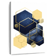 thumbnail image 1 of Elephant Stock Geometric Greek Odyssey Wall Art - Vertical Canvas Wall Art - Living Room Wall Decor - Abstract Canvas - Yellow And Blue Decor By Urban Epiphany - 20" x 30", 1 of 8