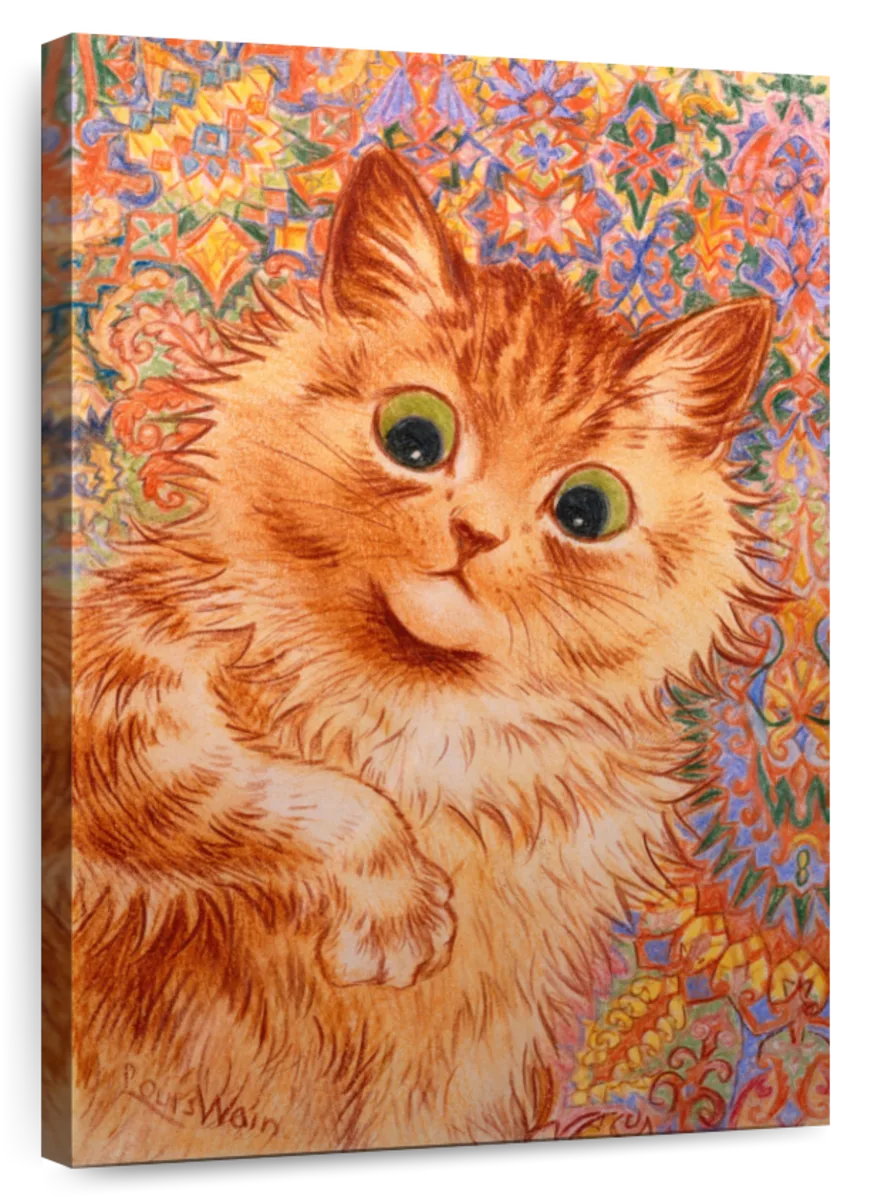 Elephant Stock Ginger Cat 1931 Wall Art Vertical Canvas Wall Art