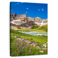 thumbnail image 1 of Elephant Stock Glacier Park Lakeside Mountain Wall Art - Vertical Canvas Wall Art - Living Room Wall Decor - Nature Canvas - Green And Blue Decor - 30" x 45", 1 of 8