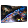 thumbnail image 1 of Elephant Stock Glowing Veil Nebula Wall Art - Horizontal Canvas Wall Art - Living Room Wall Decor - Astronomy & Space Canvas - Black And Gray Decor - 12" x 8", 1 of 4