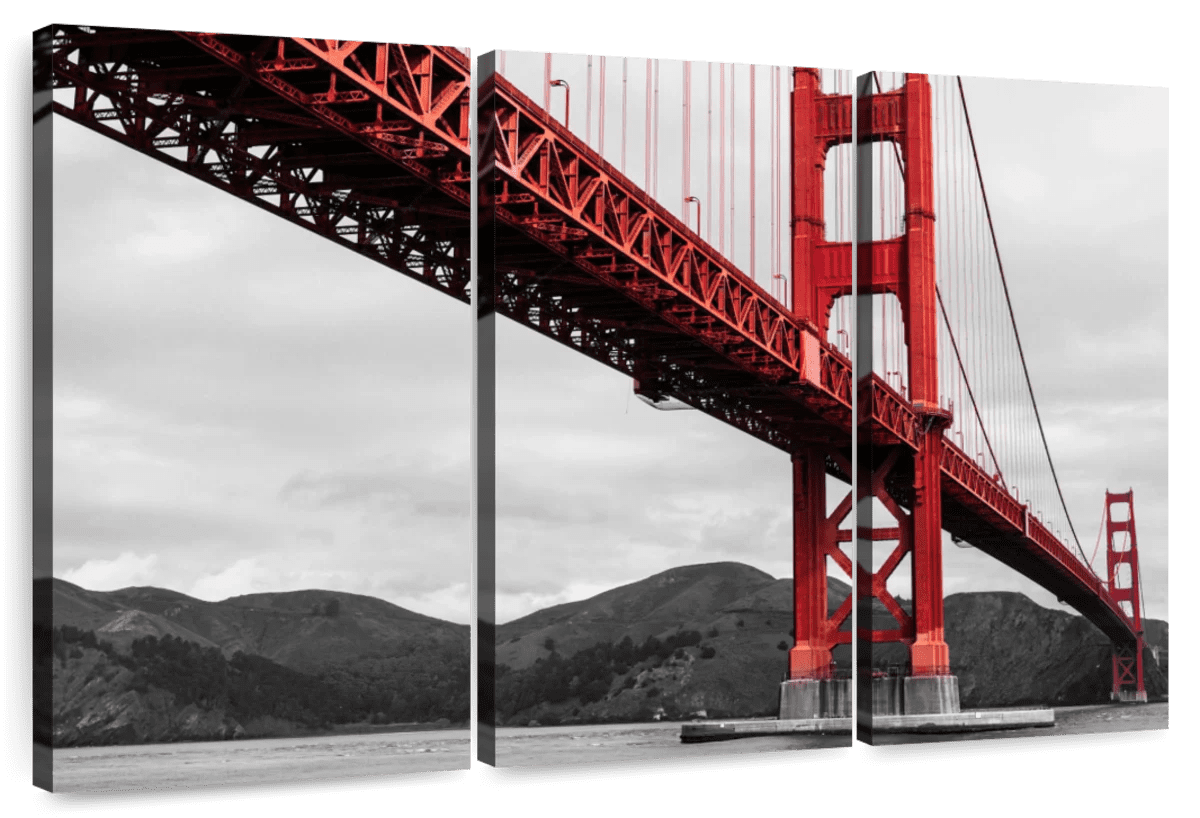 Elephant Stock Golden Gate Bridge Pop Wall Art Horizontal Multi Panel Elephant stock golden gate bridge pop wall art horizontal multi panel