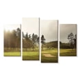 thumbnail image 1 of Elephant Stock Golf Course Trees Wall Art - Horizontal Multi Panel Canvas - Living Room Wall Decor - Sports Multi Panel - Green And Gray Decor - 24" x 14", 1 of 4