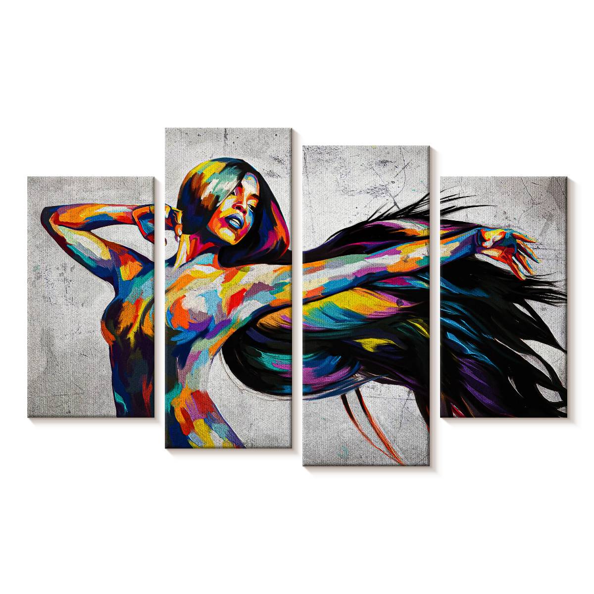 Elephant Stock Graceful African Wall Art - Horizontal Multi Panel ...