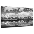 thumbnail image 1 of Elephant Stock Grand Teton Panorama Wall Art - Horizontal Canvas Wall Art - Living Room Wall Decor - Nature Canvas - Black And Gray Decor - 36" x 24", 1 of 8