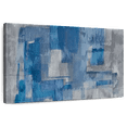 thumbnail image 1 of Elephant Stock Gray And Blue Layers Wall Art - Horizontal Canvas Wall Art - Bedroom Wall Decor - Abstract Canvas - Gray And Blue Decor - 36" x 24", 1 of 8