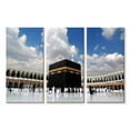thumbnail image 1 of Elephant Stock Great Mosque Of Mecca Wall Art - Horizontal Multi Panel Canvas - Living Room Wall Decor - Religion And Spirituality Multi Panel - Black And Gray Decor - 23" x 14", 1 of 4