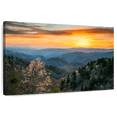 thumbnail image 1 of Elephant Stock Great Smoky Mountains Sunrise Wall Art - Horizontal Canvas Wall Art - Living Room Wall Decor - Nature Canvas - Yellow And Orange Decor - 39" x 26", 1 of 8