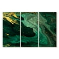thumbnail image 1 of Elephant Stock Green And Gold Abstract Wall Art - Horizontal Multi Panel Canvas - Living Room Wall Decor - Abstract Multi Panel - Gold And Teal Decor - 38" x 24", 1 of 4