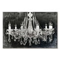 thumbnail image 1 of Elephant Stock Grunge Crystal Chandelier Wall Art - Horizontal Canvas Wall Art - Living Room Wall Decor - Decor Elements Canvas - Gray And Black Decor - 51" x 34", 1 of 8
