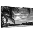 thumbnail image 1 of Elephant Stock Hauru Point Wall Art - Horizontal Canvas Wall Art - Living Room Wall Decor - Beach Canvas - Gray And Black Decor - 12" x 8", 1 of 8