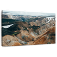 thumbnail image 1 of Elephant Stock Highlands Of Iceland Wall Art - Horizontal Canvas Wall Art - Living Room Wall Decor - Nature Canvas - Gray And Brown Decor - 36" x 24", 1 of 8