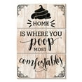 thumbnail image 1 of Elephant Stock Home Poop Typography Wall Art - Vertical Multi Panel Canvas - Bathroom Wall Decor - Wall Signs Multi Panel - Black And Beige Decor - 32" x 50", 1 of 4