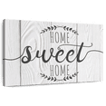 thumbnail image 1 of Elephant Stock Home Sweet Home Typography Vi Wall Sign Wall Art - Horizontal Canvas Wall Art - Living Room Wall Decor - Wall Signs Canvas - Beige And Gray Decor - 45" x 30", 1 of 8