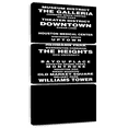 thumbnail image 1 of Elephant Stock Houston Bus Roll Wall Art - Vertical Multi Panel Canvas - Living Room Wall Decor - Inspirational And Typography Multi Panel - Black And White Decor - 15" x 32", 1 of 8